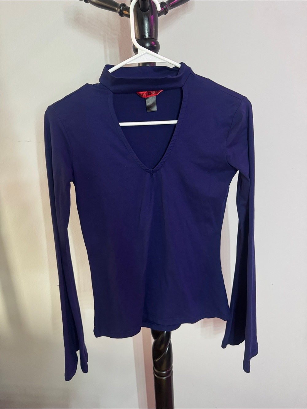 Hot Kiss Front Cut-Out Top in Royal Purple Berry 20.T